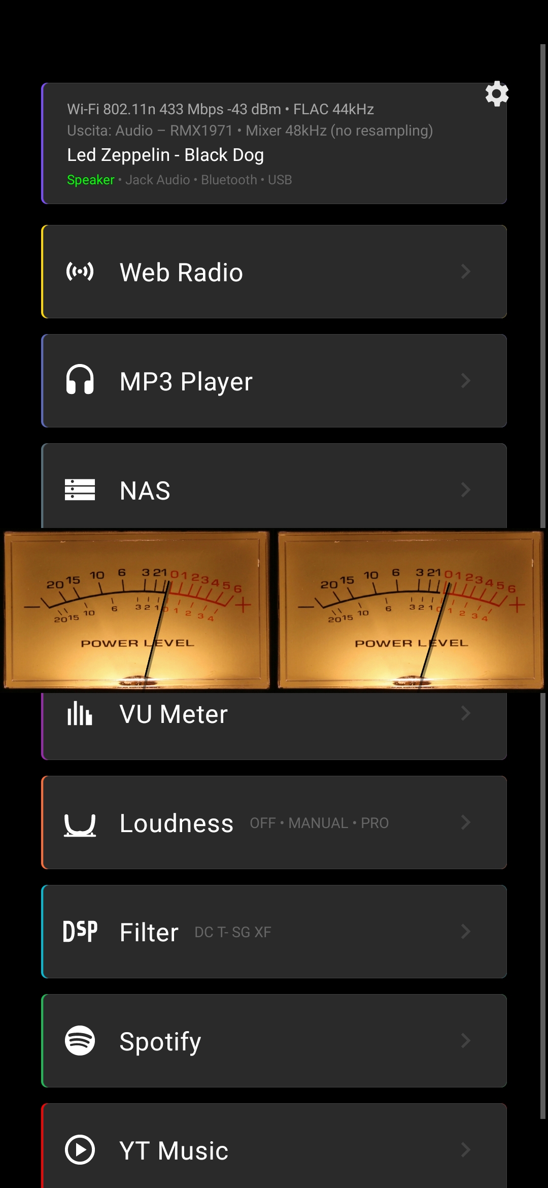 GenPlayer Main Menu Android