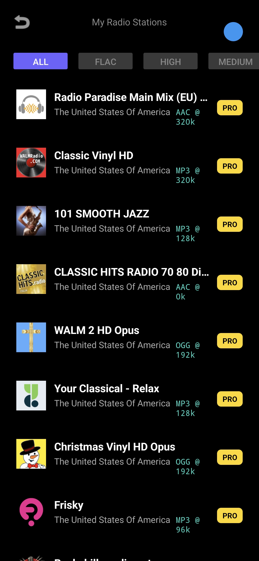 GenPlayer Web Radio Stations List